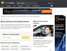 Tablet Screenshot of branchenbuch.meinestadt.de