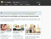 Tablet Screenshot of meinestadt.de